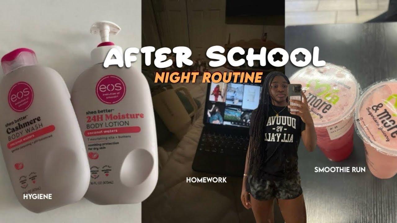 AFTER SCHOOL NIGHT ROUTINE || hygiene,selfcare, homework, shower ...
