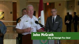 Downtown Raleigh Fire News Conference - March 17, 2017