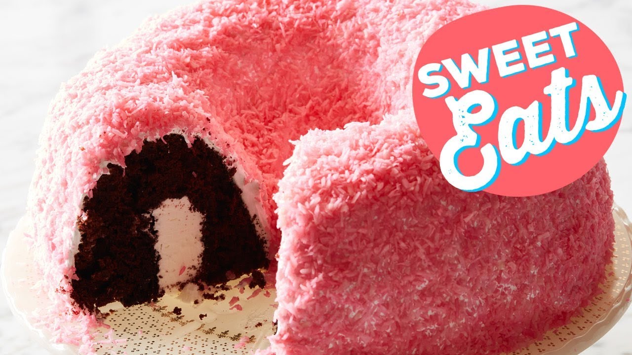 Snowy Pink Coconut Bundt Cake | Food Network