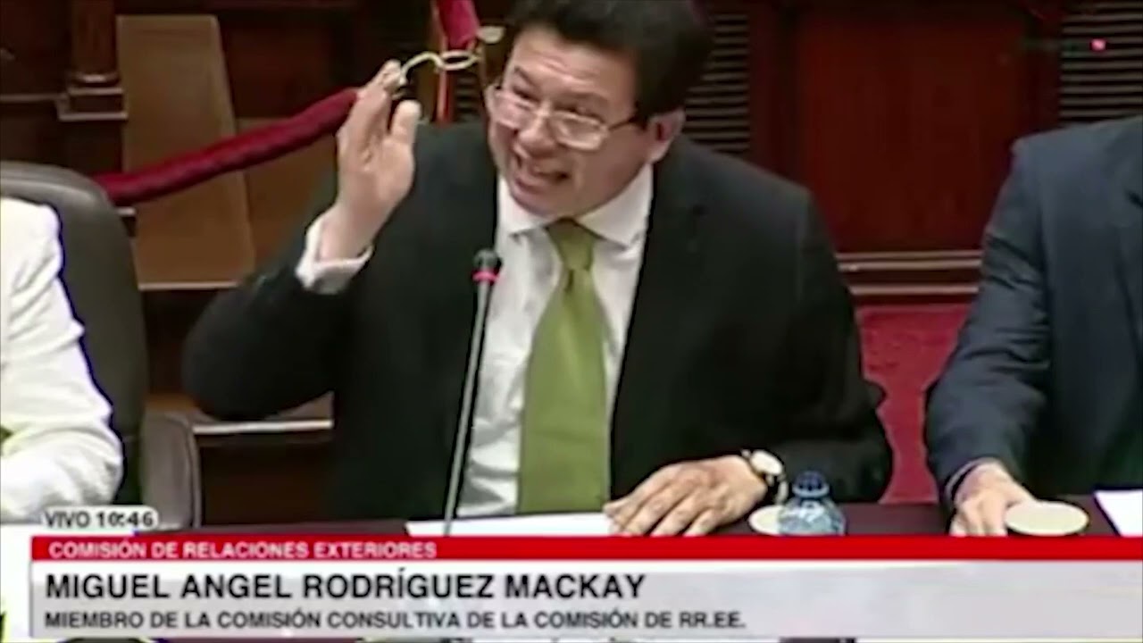 Participación del Excanciller Rodríguez Mackay en Comisión de RR.EE en el Congreso sobre la CDI