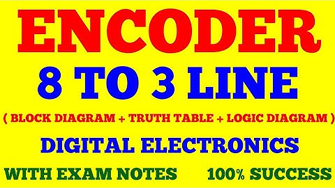 OCTAL TO BINARY ENCODER || 8 × 3 ENCODER || DIGITAL ELECTRONICS || WITH EXAM NOTES ||