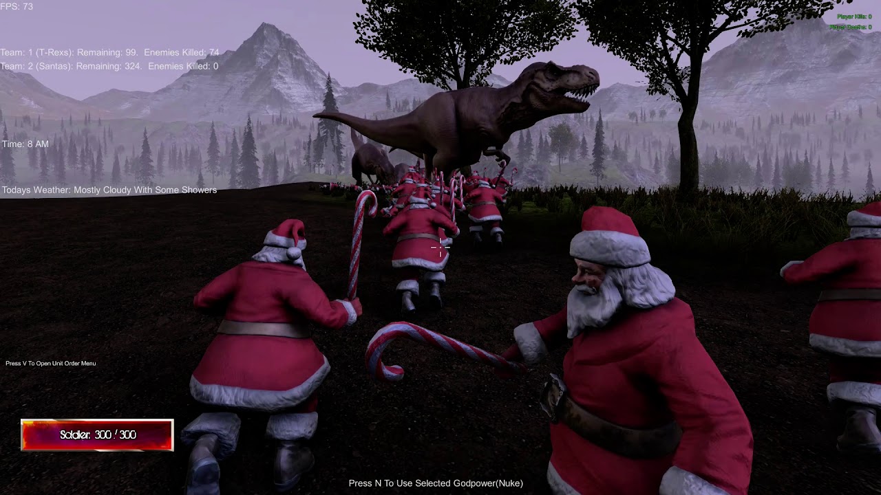 500 santa vs 100trex