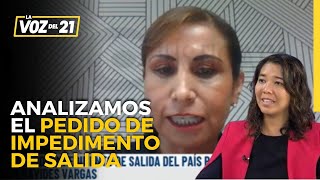 Romy Chang SOBRE PEDIDO DE IMPEDIMENTO DE SALIDA DEL PAÍS A PATRICIA BENAVIDES: 