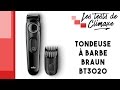 Test d'une tondeuse à barbe Braun BT3020