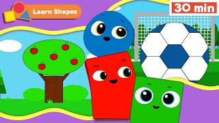 Shapes School | Educational videos for Babies | Learn Shapes for kids | Soccer | First University