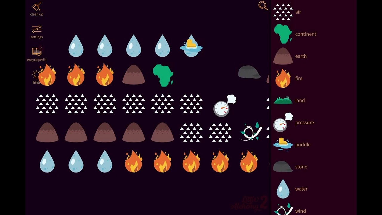 Little Alchemy 2 all tier 2 items