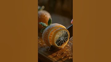 Cutting orange 🧡 #asmr #relaxing #experimnent #relax #experiements #satisfying