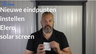 Zo Pas Je De Eindposities Aan Van Een Screen Op Zonne-Energie Met Elero Motor