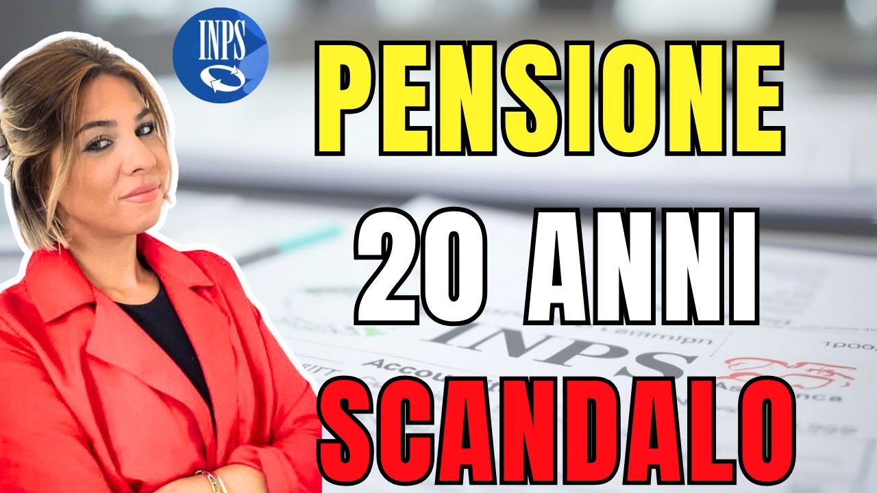 Pensione con 20 anni di contributi: SCANDALO! La verità che l’INPS non ti dice