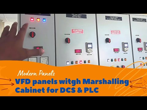 New modern VFD standard Panel with DCS/PLC marshalling cabinet