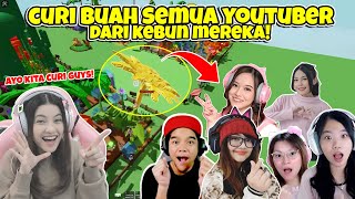 PRANK STEALS ALL THE FRUIT & PLANTS OF YOUTUBERS!! THEY PANIC ABOUT THEIR FRUIT LOST?? [GROW A GA...