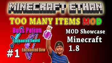 Minecraft Ethan Too Many Items Mod Minecraft 1.8 Showcase!!!