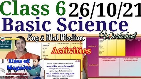 Class 6 Basic Science Worksheet 26/10/21|Class 6 Basic Science chapter 7 Activities|Part 1|@educutz131