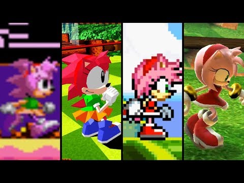 Evolution of Amy Rose (1993 - 2018)
