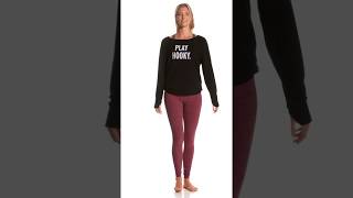 Beyond Yoga Kate Spade Play Hooky Relaxed Long Sleeve Yoga Pullover | SwimOutlet.com screenshot 4