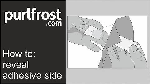 How to remove clear backing film by Purlfrost