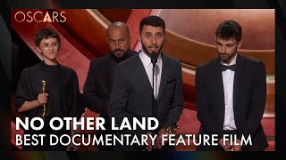 'No Other Land' Wins Best Documentary Feature Film | 97th Oscars Speech (2025)