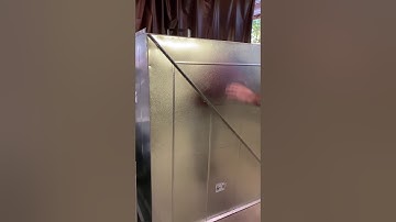 TDC Square Elbow with Duct Liner, Turning Vanes, segmented with Large Standing Seam