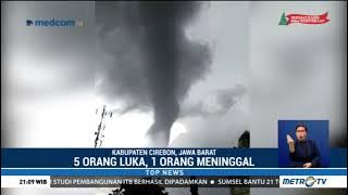 Suasana Mencekam 165 Rumah di Cirebon Diterjang Angin Puting Beliung