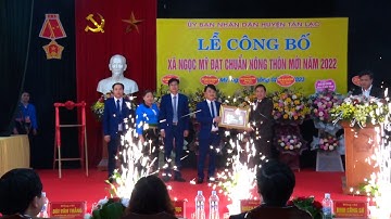 Lễ công bố xã Ngọc Mỹ, huyện Tân Lạc đạt chuẩn nông thôn mới.