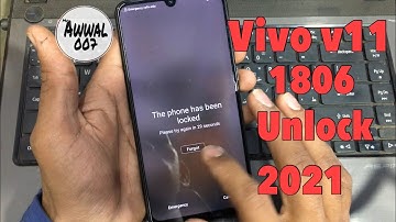 Vivo v11 pattern unlock 2021 | Vivo 1806 unlock umt