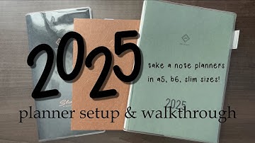 take a note planners 2025 set-up + walkthrough
