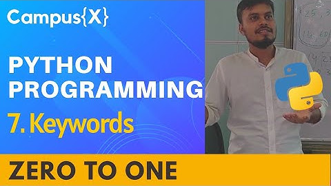 Keywords and Identifiers in Python
