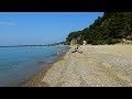 Пляжи Абхазии август 2017, с. Амжикухуа,  Пицундская бухта Чёрное море