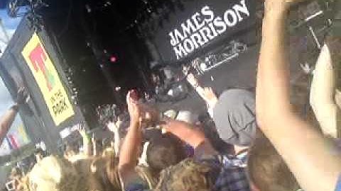 T in the Park:James Morrison -Broken strings