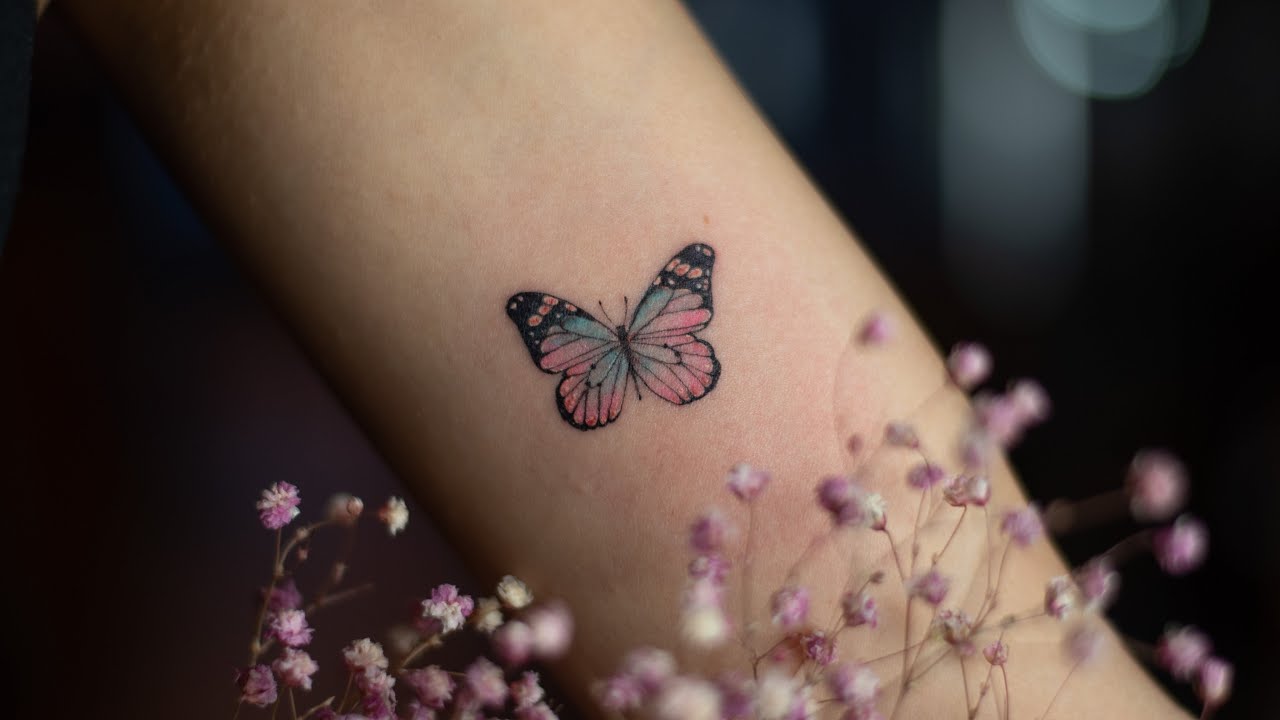 single needle tattoo butterflyTikTok Search
