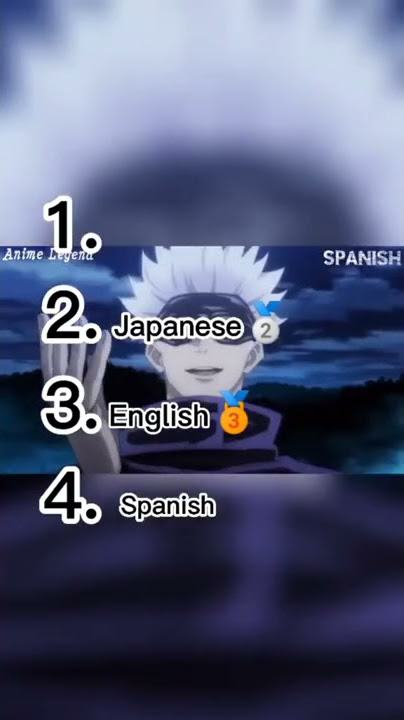 Gojo saying 'yowai mo' in different languages (Cr:animelegend) #gojo #JJK #shorts