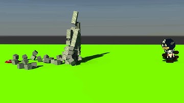 Cube World Alpha Animation- Captain America Shield Throw