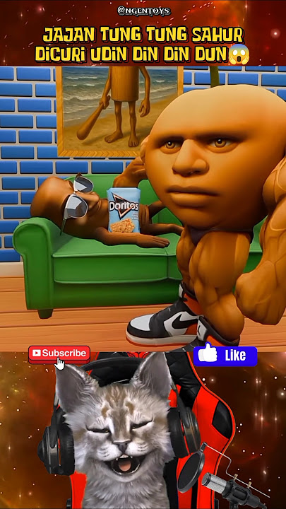 TUNG TUNG SAHUR MEAL STOLEN BY UDIN DIN DIN DUN 🙀 #dubbing #tungtungsahur