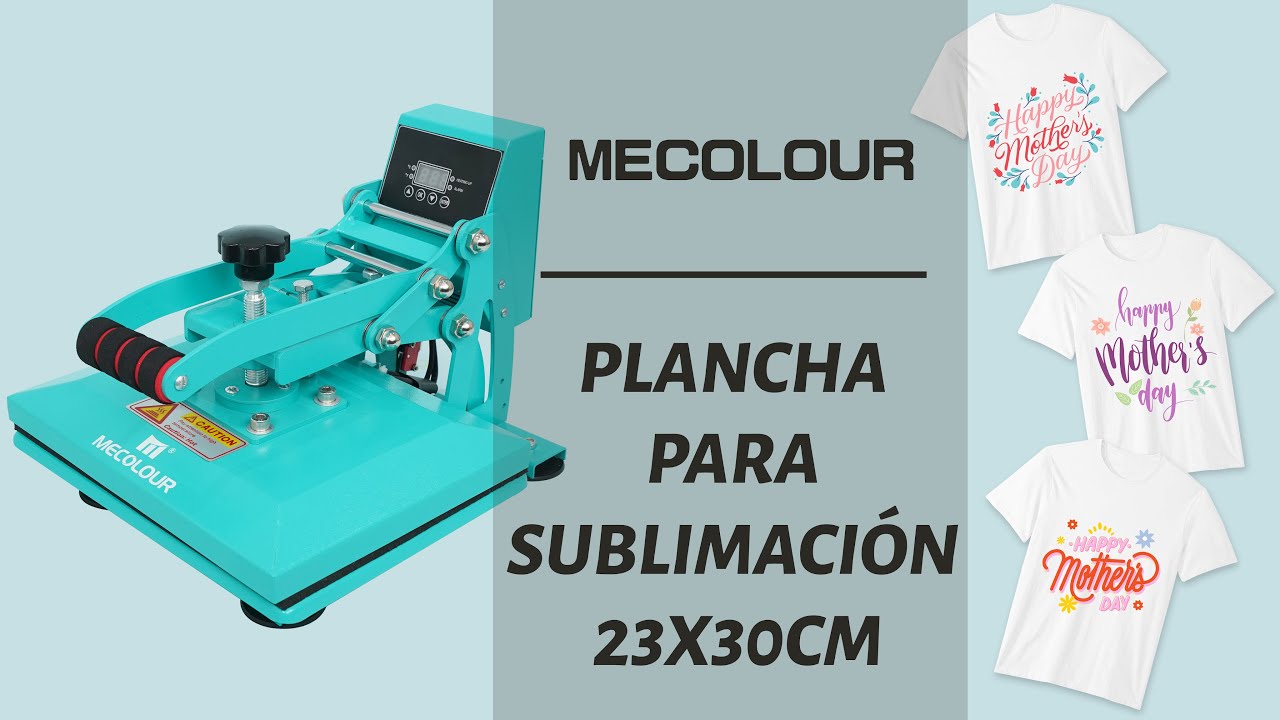 Mecolour Plancha Para Sublimación Sublimadora Transfer A4 23x30cm 