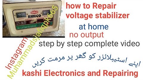 how to Repair voltage stabilizer no output problem at home