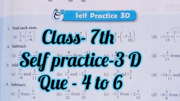 new learning composite mathematics class 7 self practice 3d |schand maths class7 solutions chapter 3