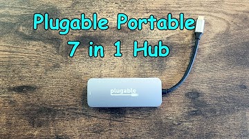 Plugable 7-in-1 USB C Hub Multiport Adapter with Ethernet