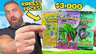 I Opened 3 of The Rarest Pokemon Packs In The World!