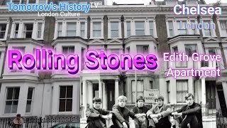 Rolling Stones History 1st Apartment  in Chelsea near King's Road Edith Grove Tomorrow's History TV.
