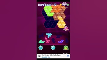 Block triangle puzzle intermediate level 10