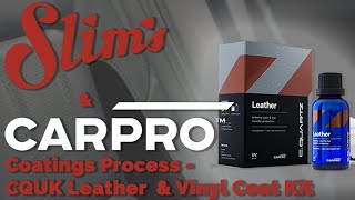 How To Protect Your Leather with CarPro Cquartz Leather & Vinyl Coat Kit