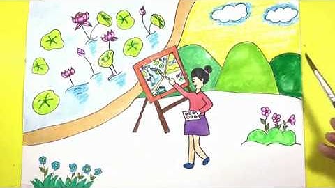 VẼ TRANH ĐỀ TÀI: ƯỚC MƠ CỦA EM- HỌA SĨ NỮ