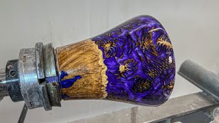 What happens when you combine BURL and PINE CONES in woodturning?