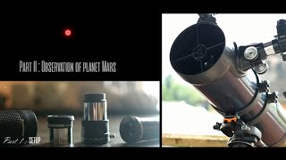 Celestron Astromaster 130eq  Planet MARS | Without & With 2X Barlow Lens | 20mm & 10mm Eyepiece