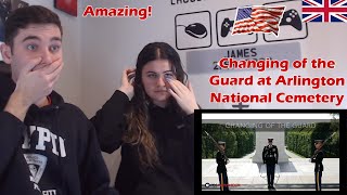 British Couple Reacts to the Changing of the Guard at Arlington National Cemetery (Emotional)