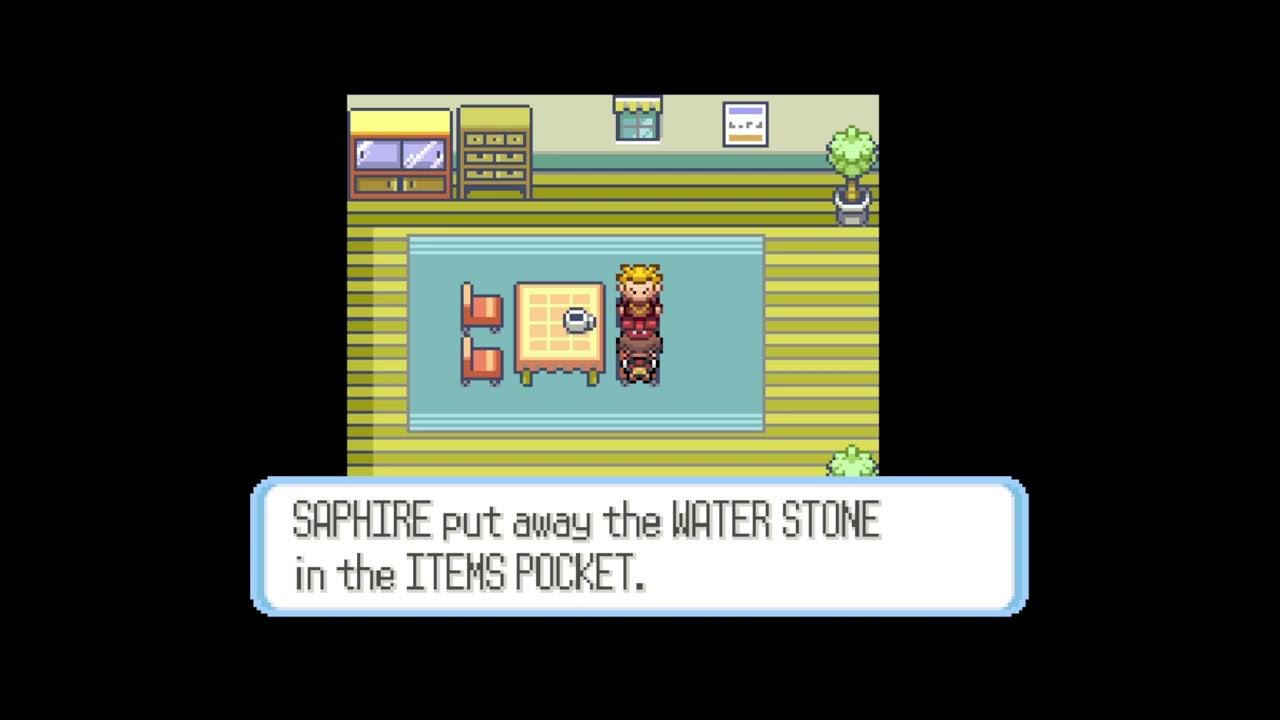 How to get Water Stone in Pokemon Sapphire YouTube
