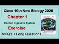 10Th Class Biology New Book 2026 Chapter 1 || Exercise Long Questions