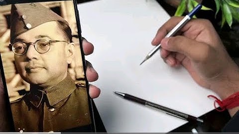 Subhash chandra bose drawing tutorial video|| Part-2 || #video