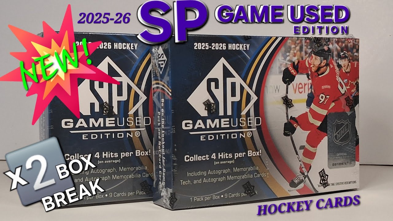 WHO DID I JUST PULL? 🆕 2025-26 SP GAME USED EDITION HOCKEY x2 BOX