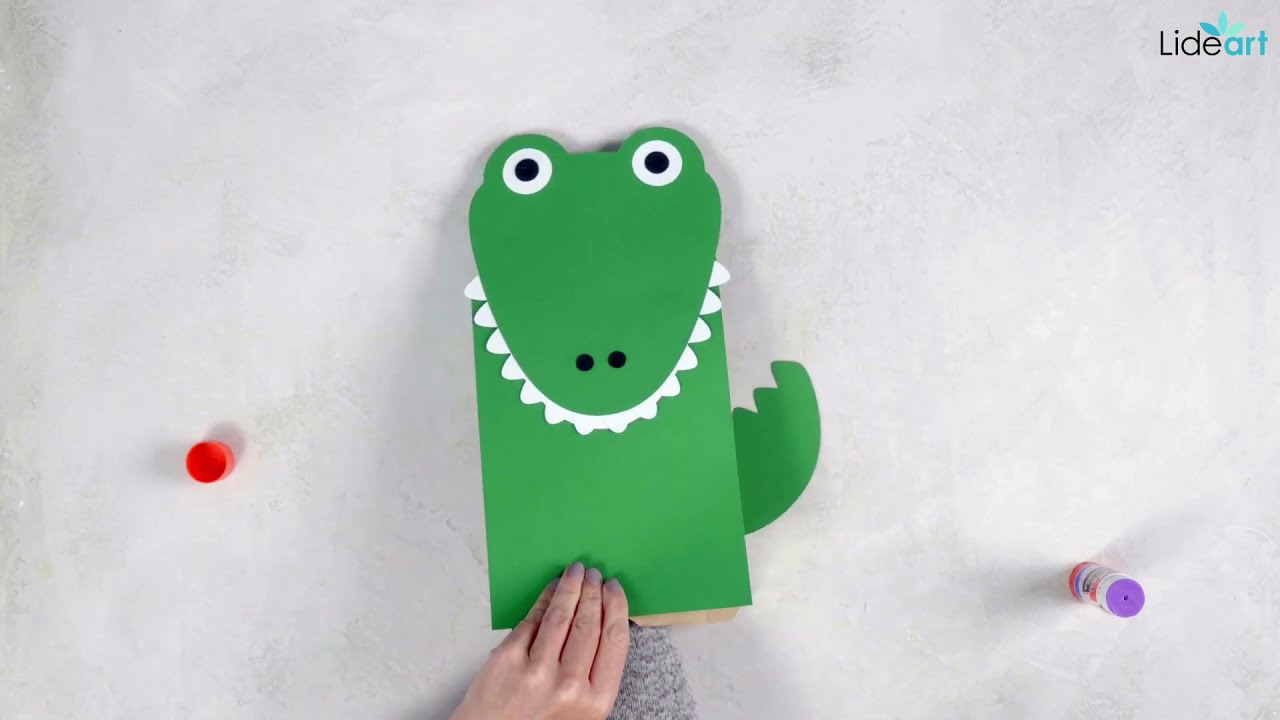 abrelatas Un evento mudo Títere de papel con forma de cocodrilo | Cameo 4 Silhouette - YouTube